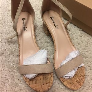 Suede block heel Sandal