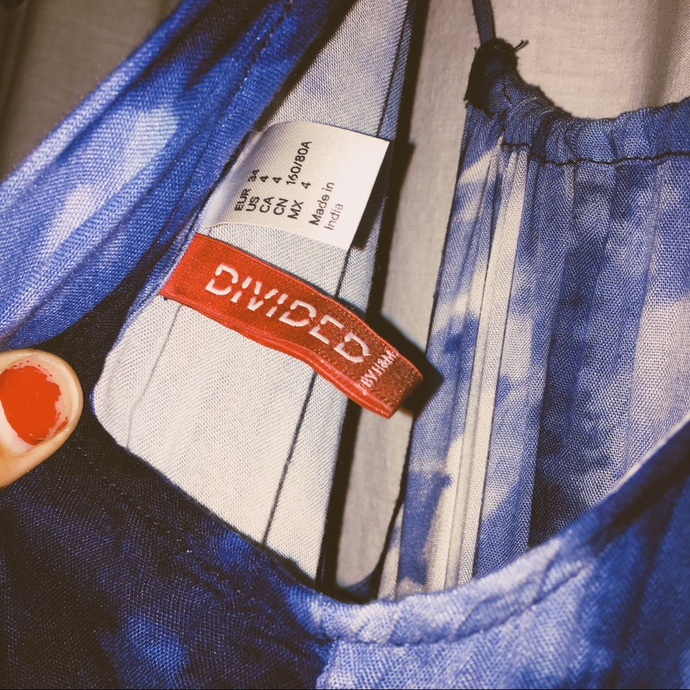 Watercolor Print Maxi Dress