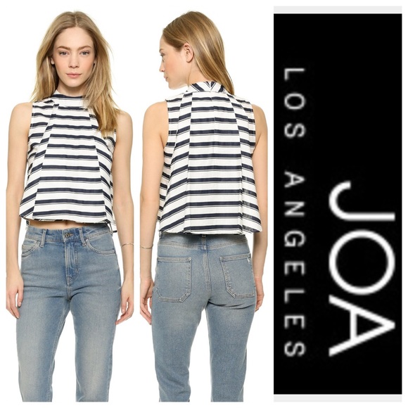 🆕J.O.A. Pleated Stripe Top - Picture 4 of 8