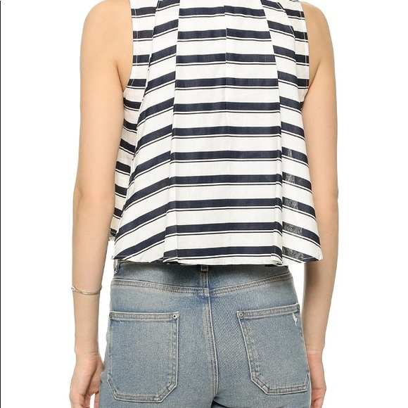 🆕J.O.A. Pleated Stripe Top - Picture 6 of 8