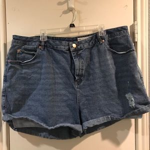 Plus Size ASOS Curve Mom Jeans Denim Shorts