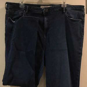 Plus Size ASOS Curve Deep Blue Wash Skinny Jeans