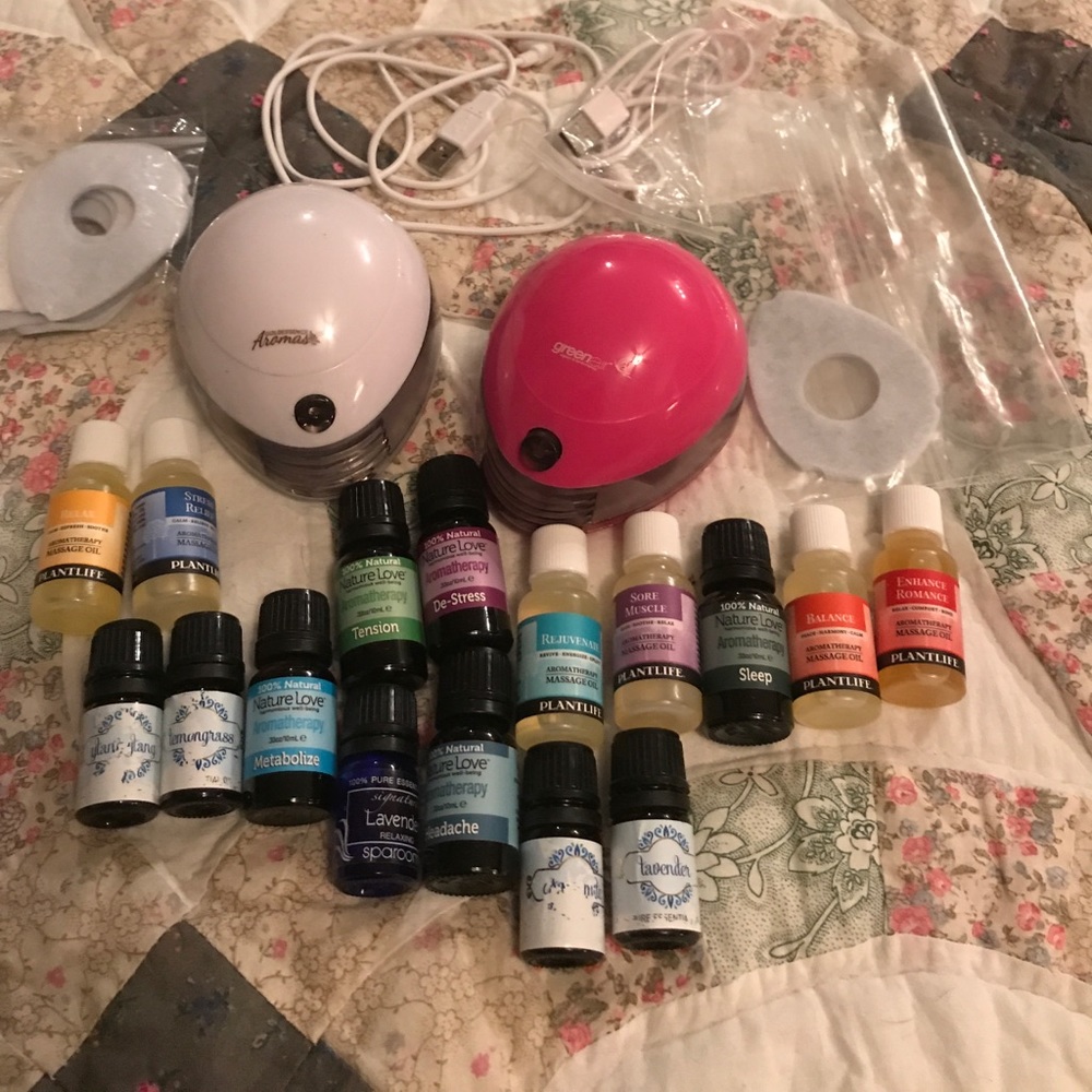 Aromatherapy oil and diffusers