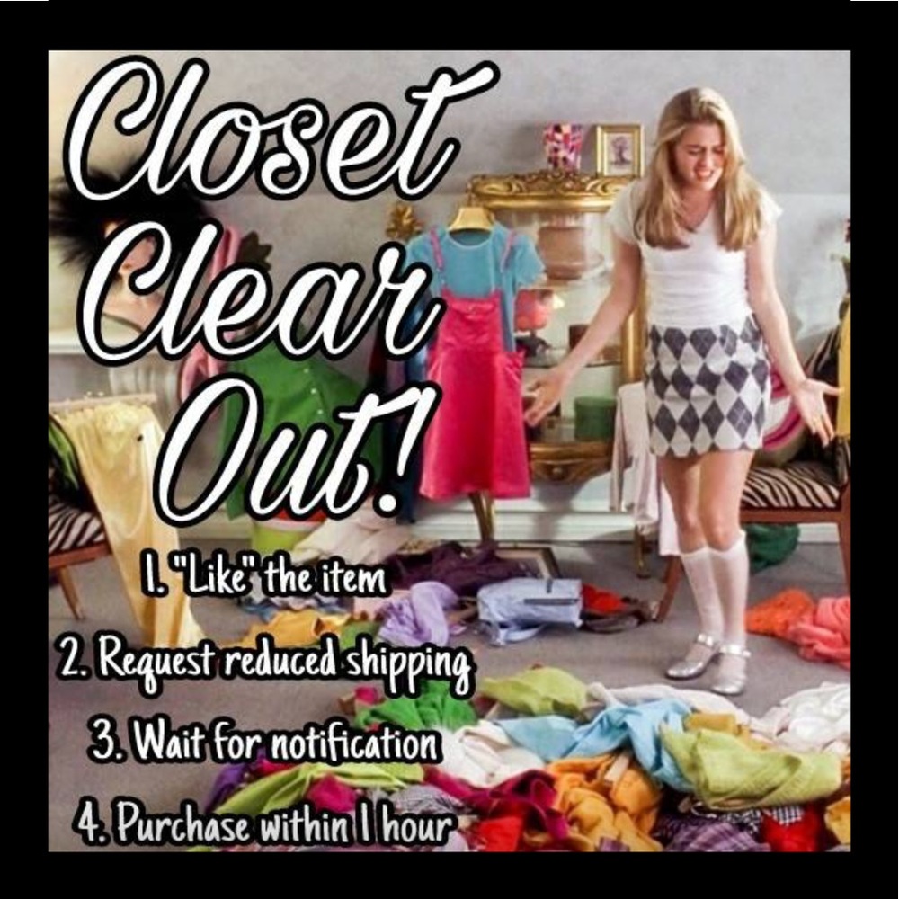 Closet Clear Out Shipping Discount