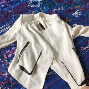 Helmut Lang Blazer with Leather Detailing