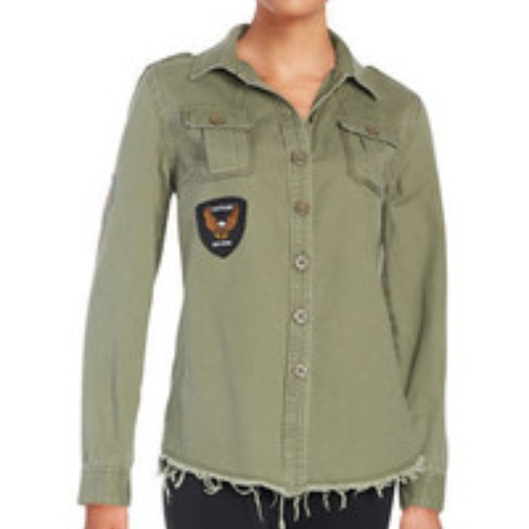 Vintage Havana Tops - Vintage Havana Military Patch Jacket Top Shirt