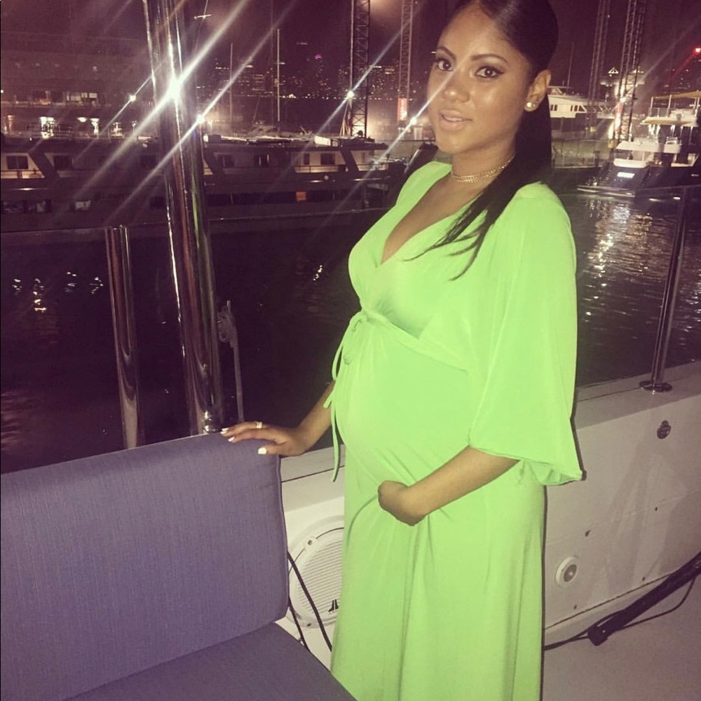 Beautiful neon green dress