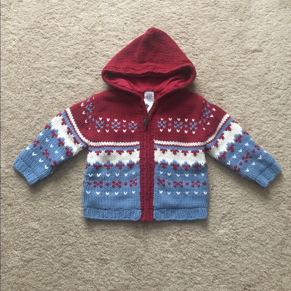 Babygap NWT hand knit sweater size 3 years
