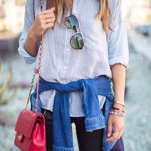 H&M striped button down