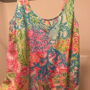 Lilly Pulitzer silk cosmos tank