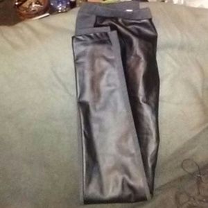 Michael Michael Kors half faux leather leggings