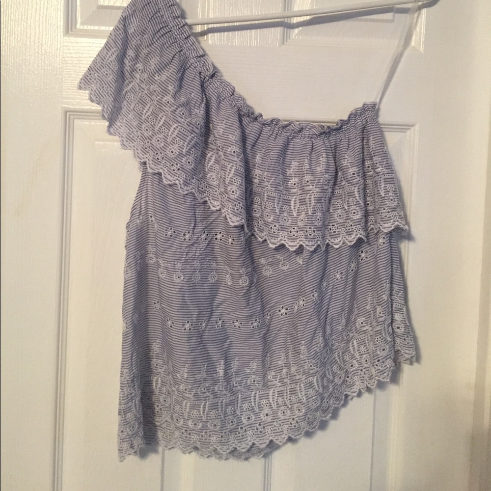 NWT AE one shoulder shirt