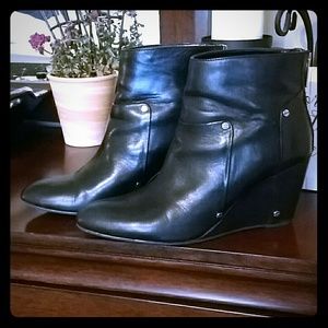 DV by Dolce Vita Leather Wedge Bootie