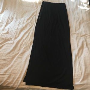 Black maxi skirt