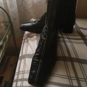 Kate Spade patent leather ankle boots