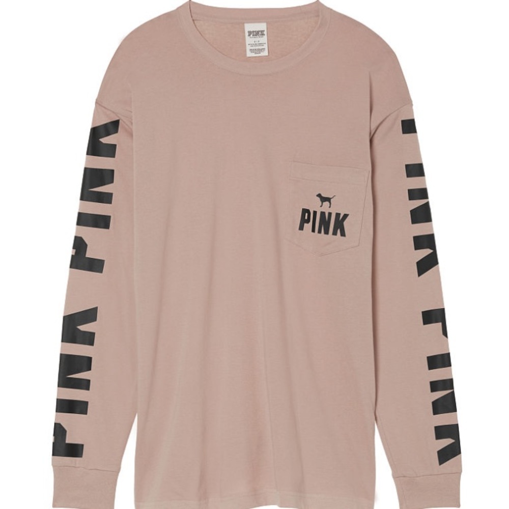 ISO VS pink XS Campus long sleeve in taupe color