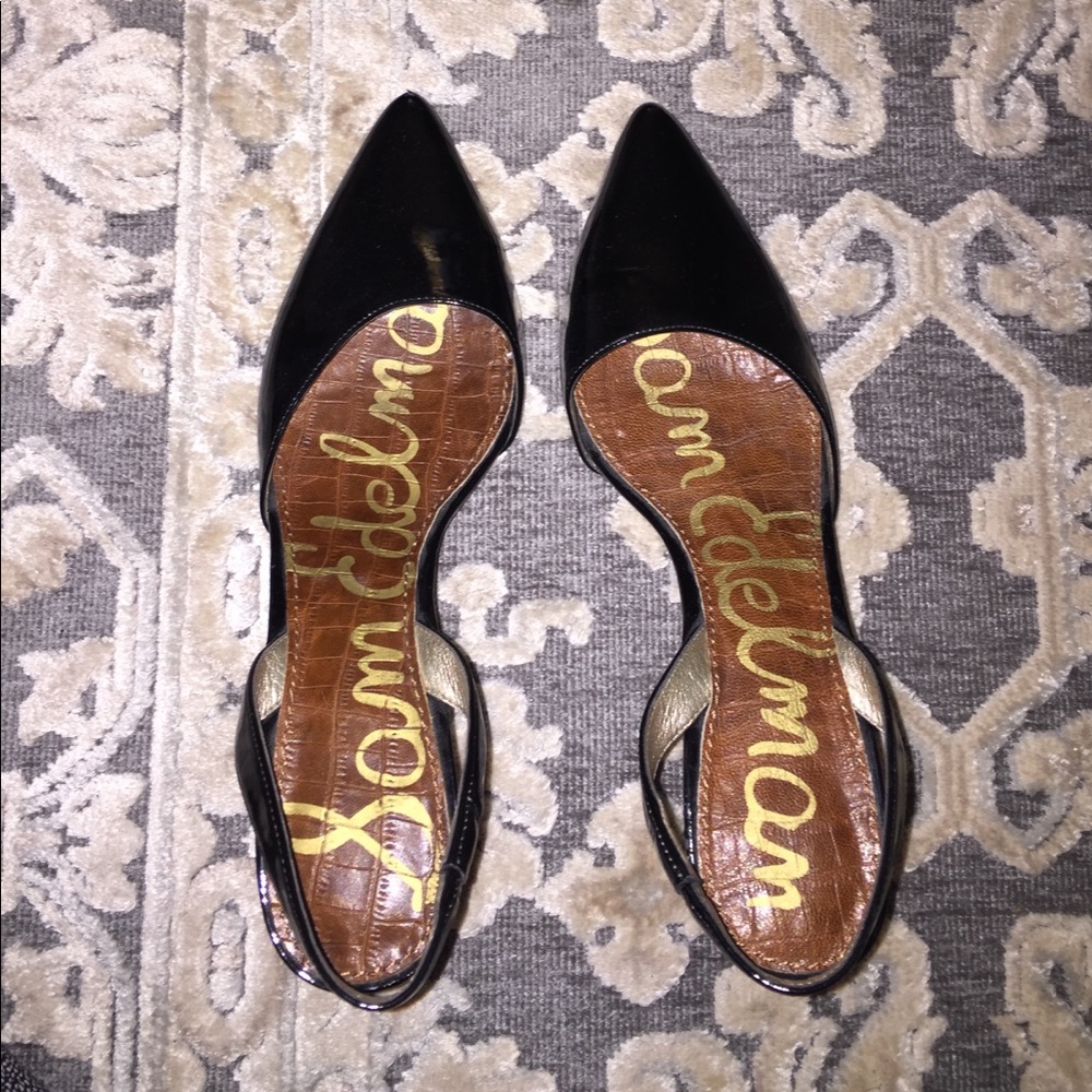 Sam Edelman black patent Kitten Heels