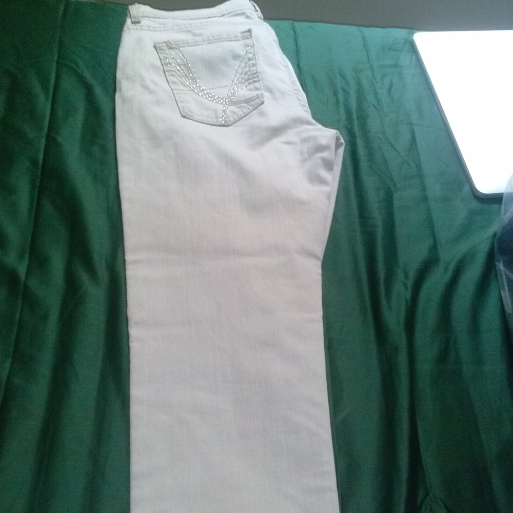 Light Grey Denim Jeans Sequin detail Morrocco Made