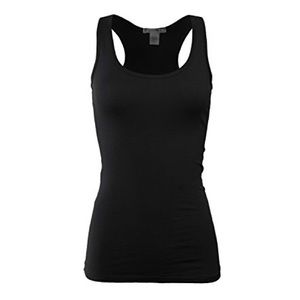 Simple Black Cami Tank Top
