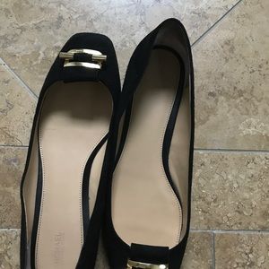 MIcheal Kors Black Suede Flats