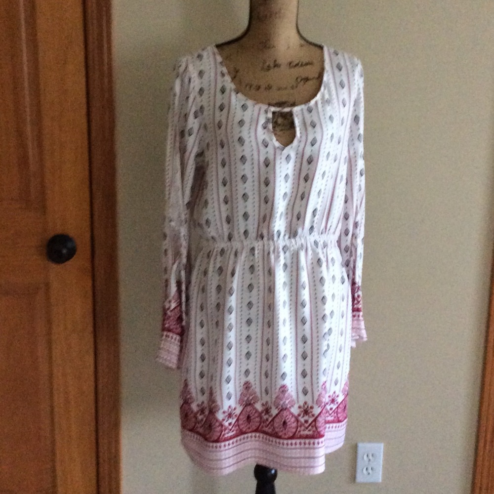 PInk Rose Cold Sleeve Dress/Top