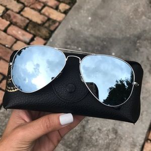 Ray Ban Mirrored Aviators Polarized