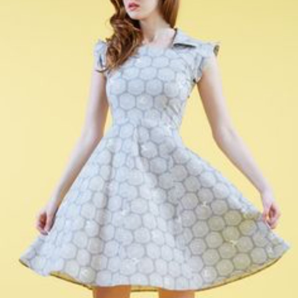 🆕vaute couture 100% cotton paper crane A-line👗