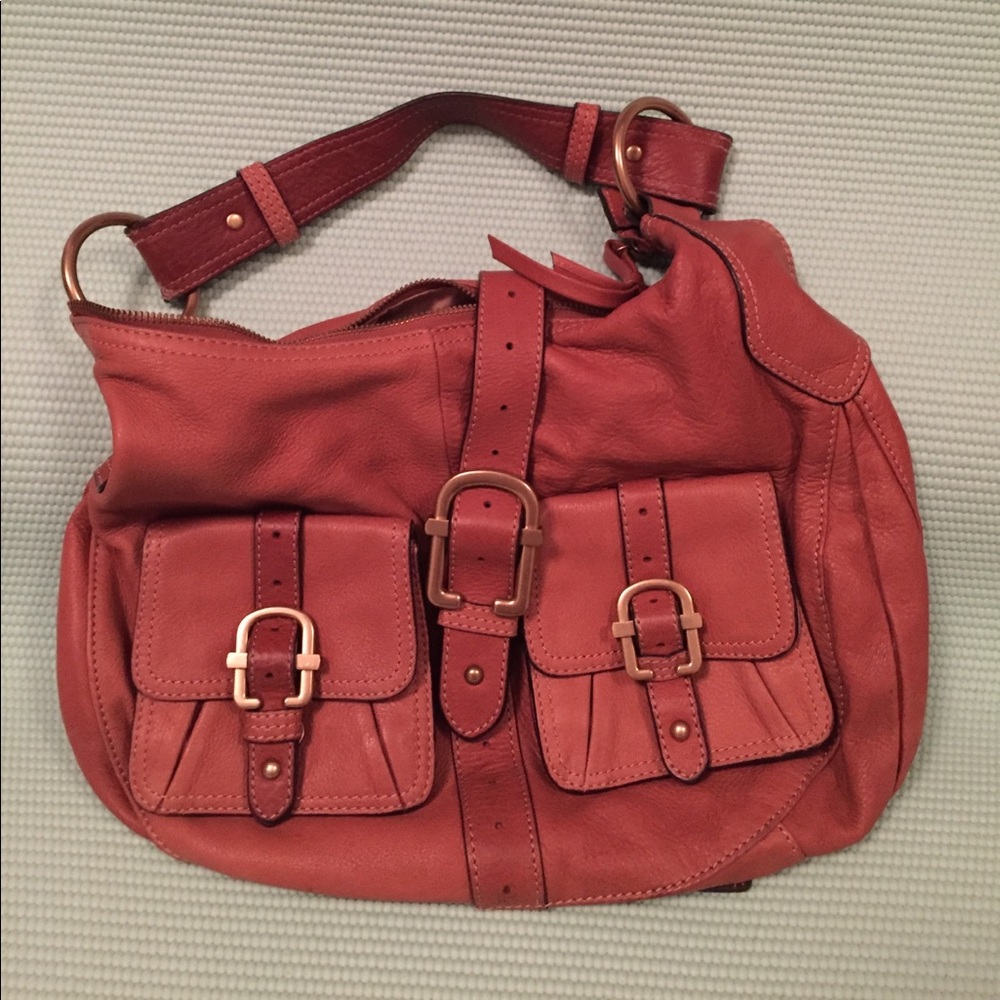 Brown leather Danier bag