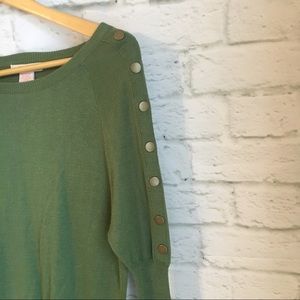 Tulle Sweater with sleeve detail - Size Small