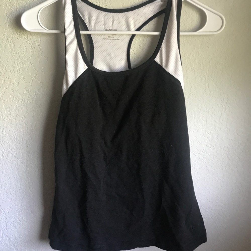 Black Danskin Racerback workout tank