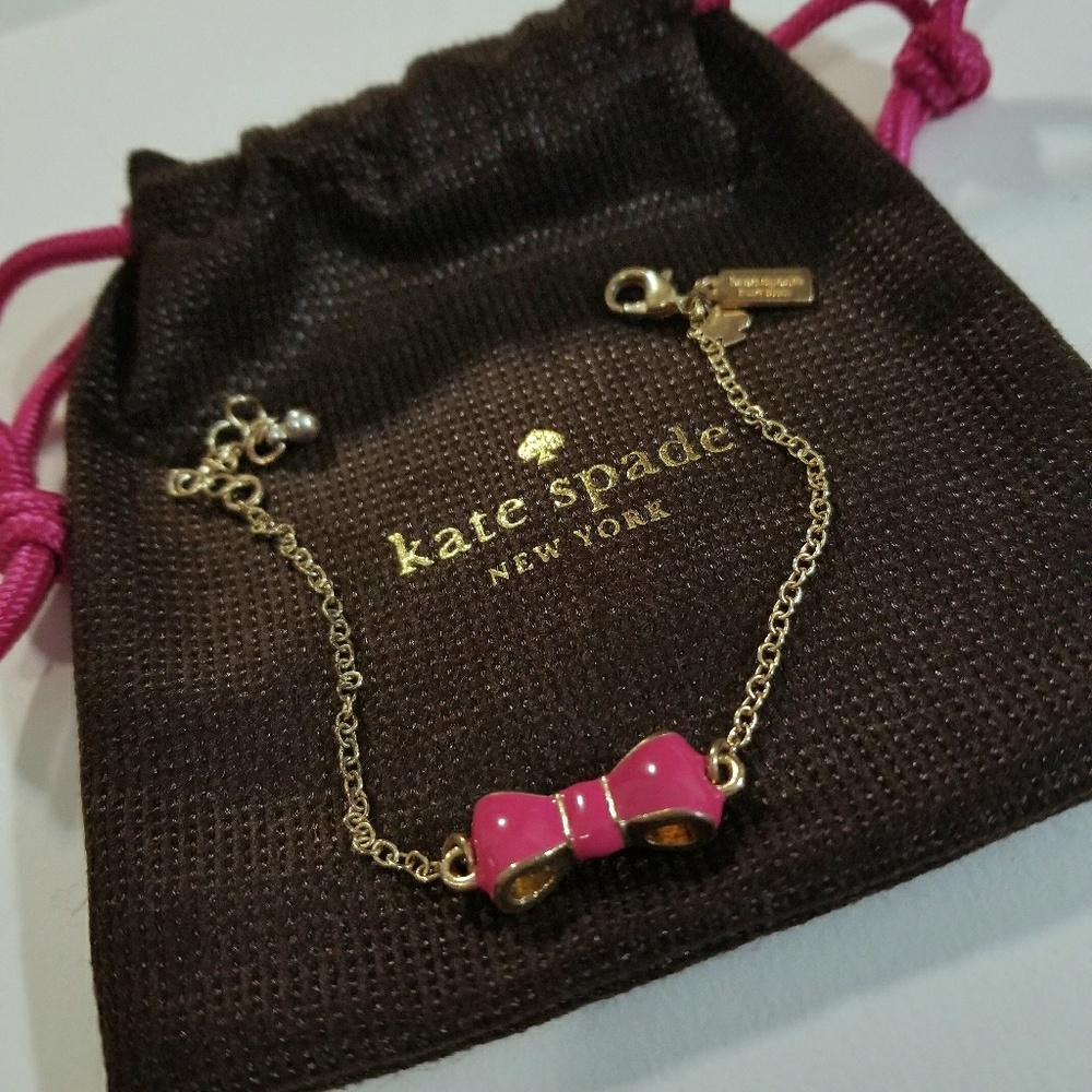 Kate Spade Pink Bow Bracelet