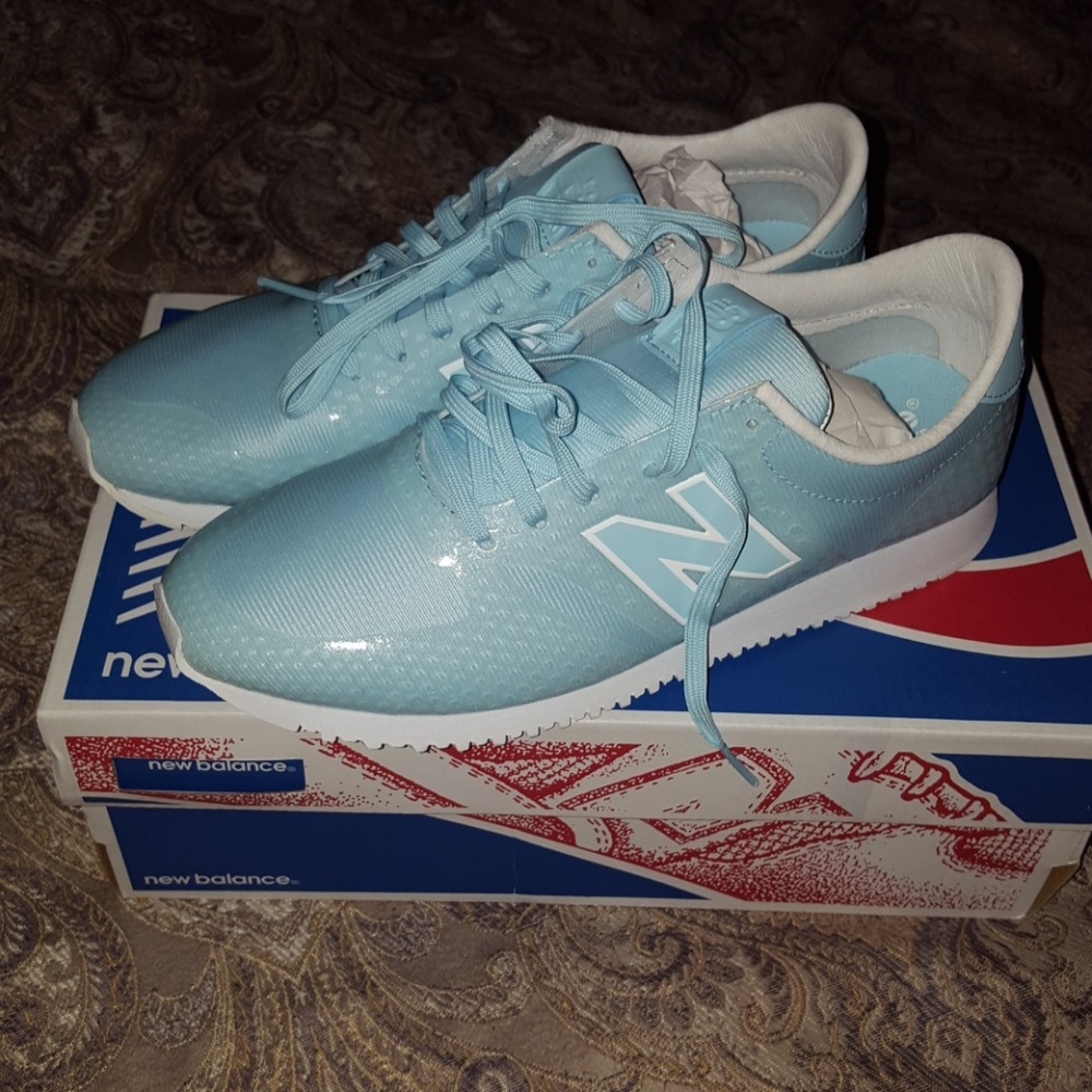 Brand new light blue and white sneakers!