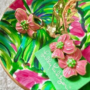 Brand New! Lilly Pulitzer Enamel Earrings + Ring Brand New! Lilly Pulitzer Enamel Earrings + Ring