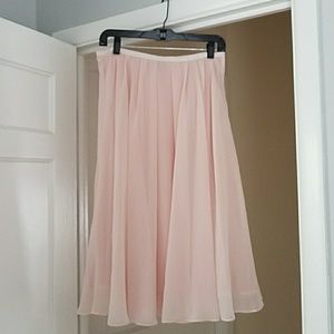 Ballet inspired soft blush midi skirt