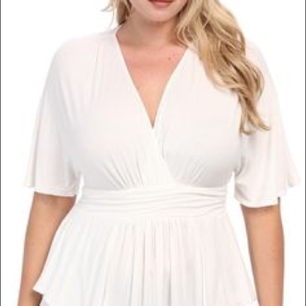 Kiyonna Promenade Top - 3 - White