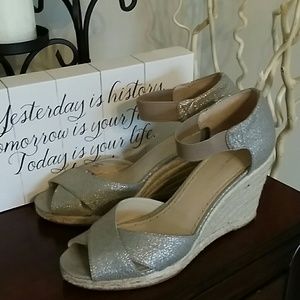 Adrienne vittadini silver wedge