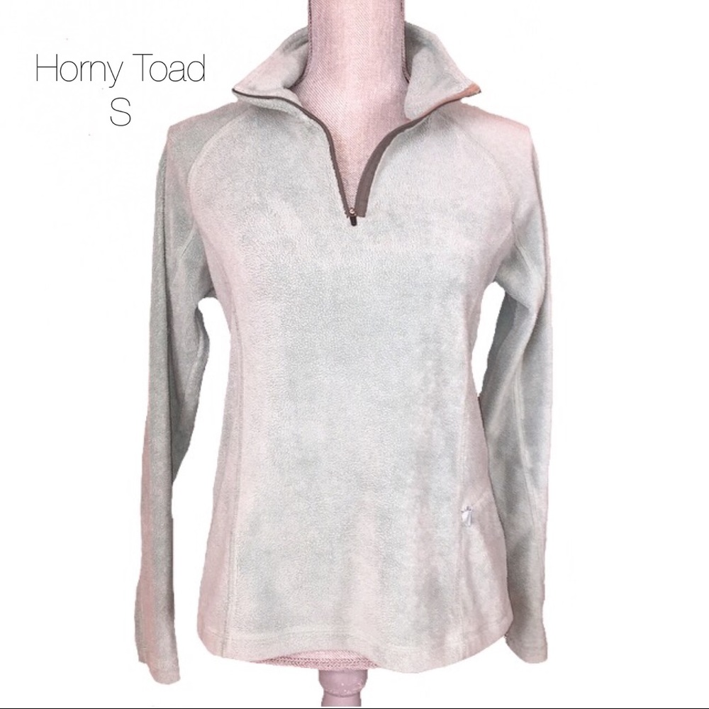 Horny Toad Fleece 1/2 Zip Jacket Sage Green Small