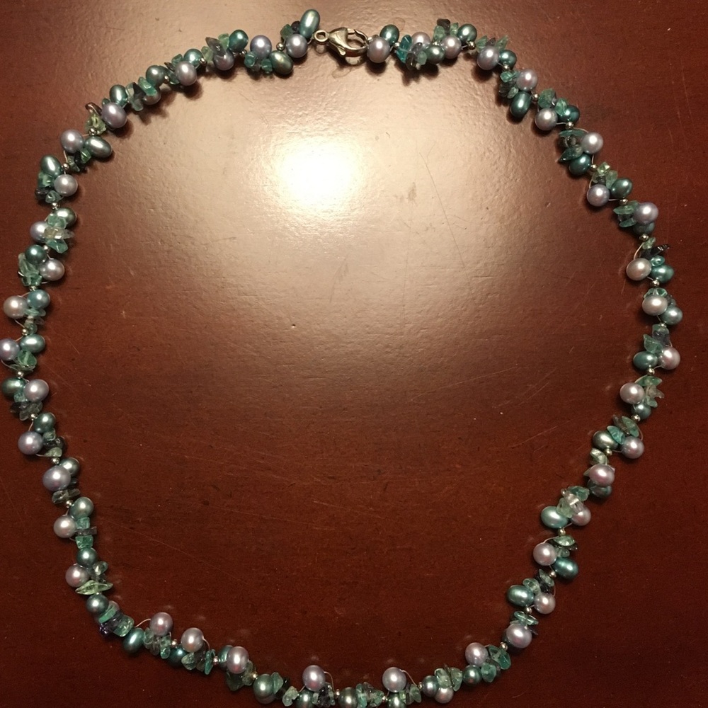 HONORA | Blue Pearl Necklace