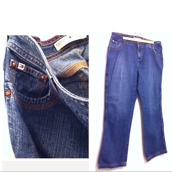 Tommy Hilfiger Blue Denim Jeans Chic Vintage Style - Picture 4 of 8