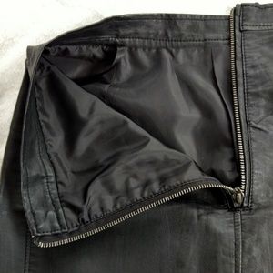 Leather pencil skirt