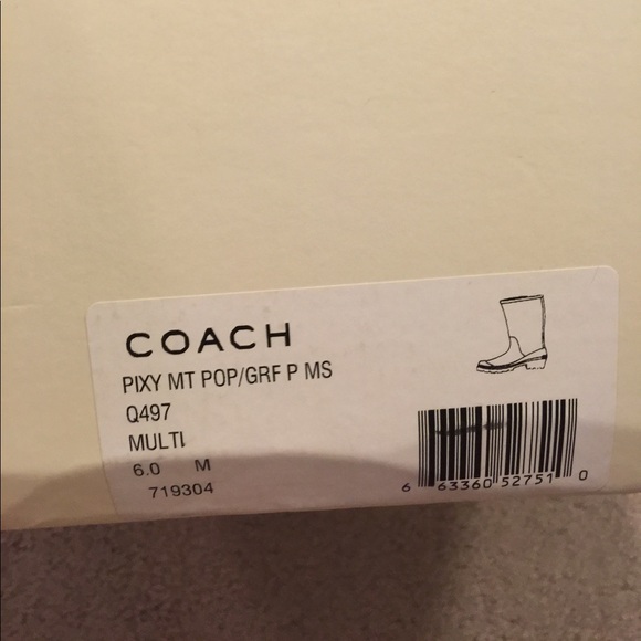 ☔️🌧☔️🌧☔️ Coach Rainboots ☔️🌧☔️🌧 - Picture 2 of 8