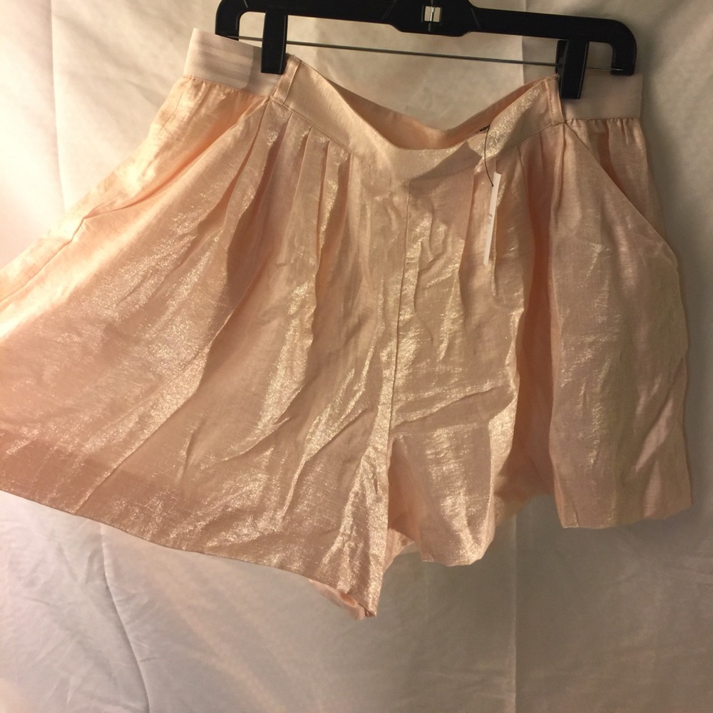 Club Monaco Pleated Pink Shorts