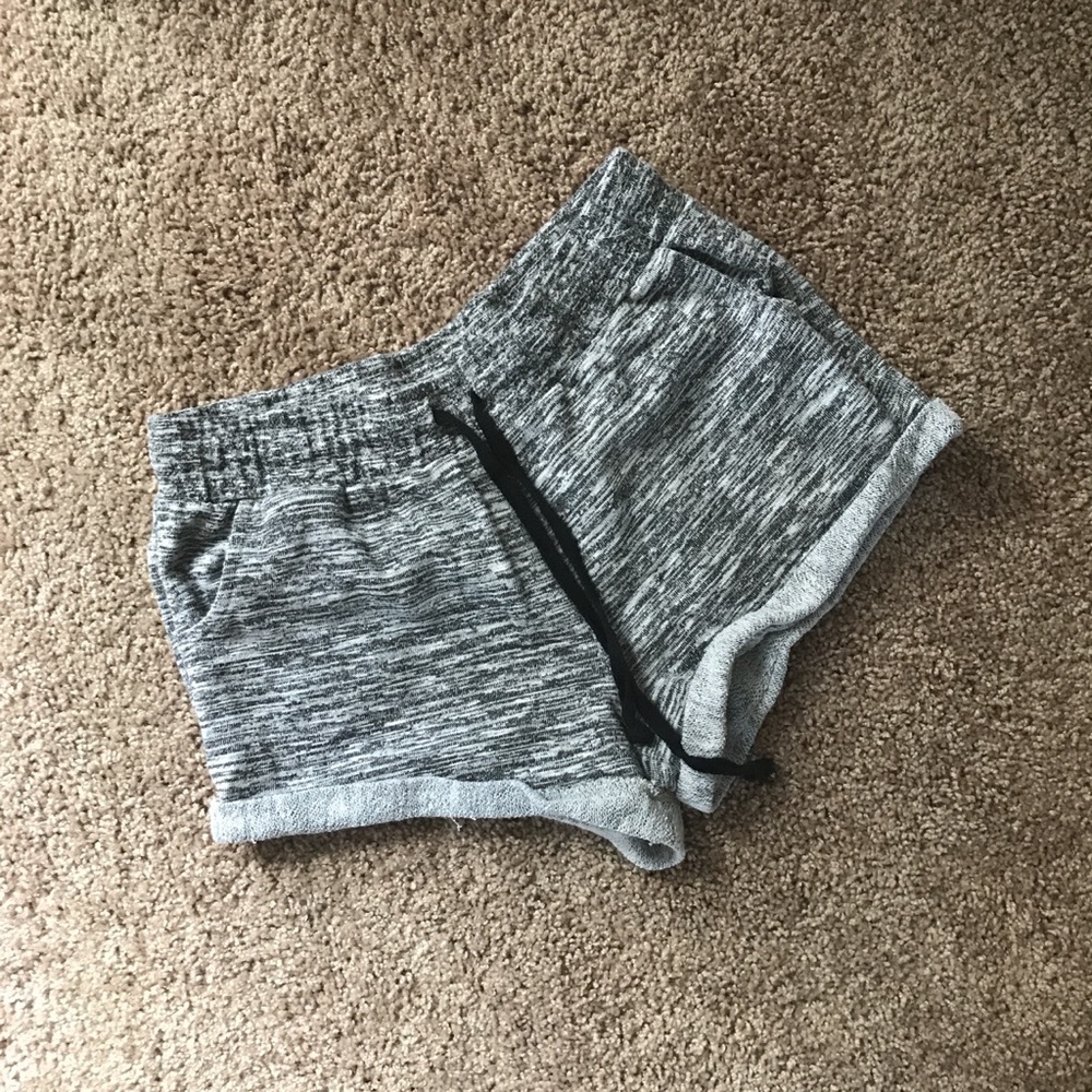 Gray marled shorts