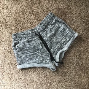 Gray marled shorts