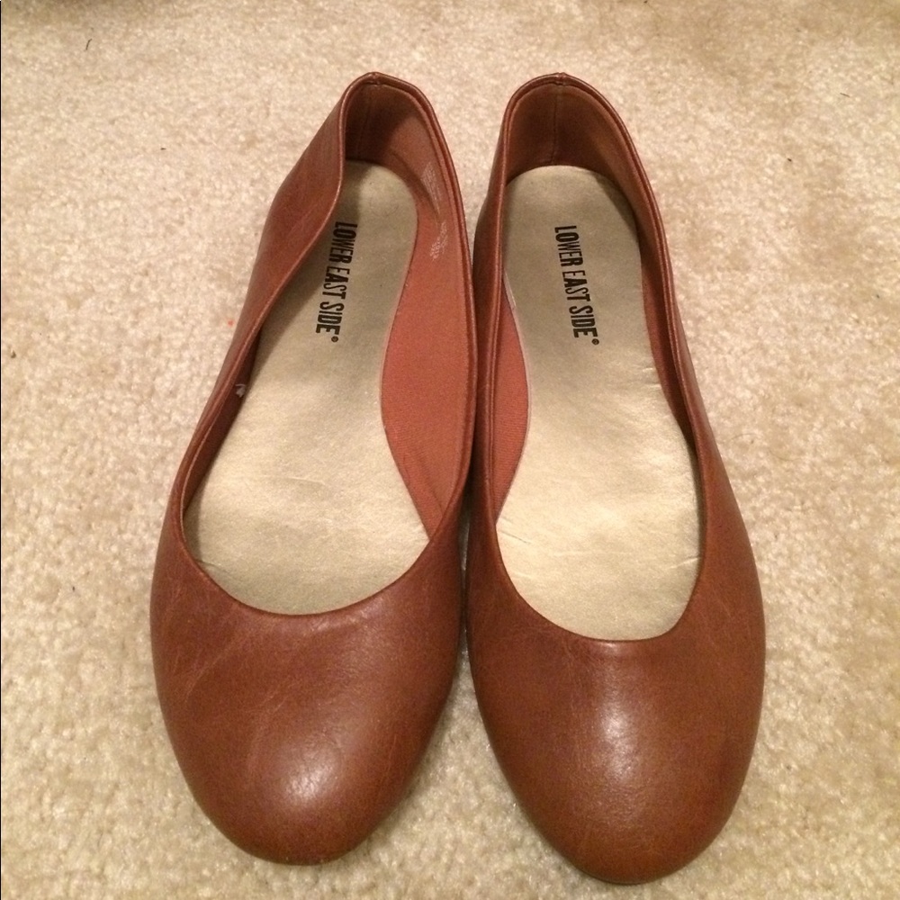 Brown Leather Flats