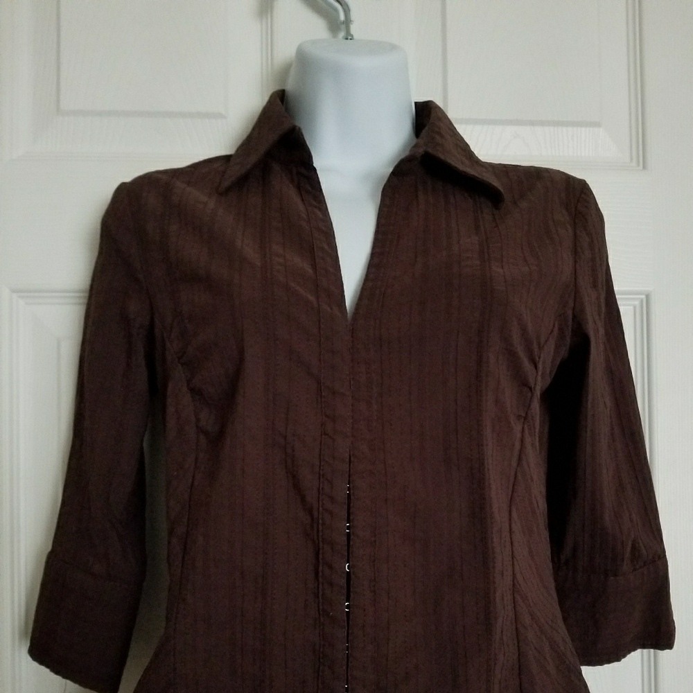 Chocolate brown blouse