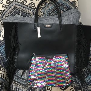 Victoria Secret Tote with large wristlet.