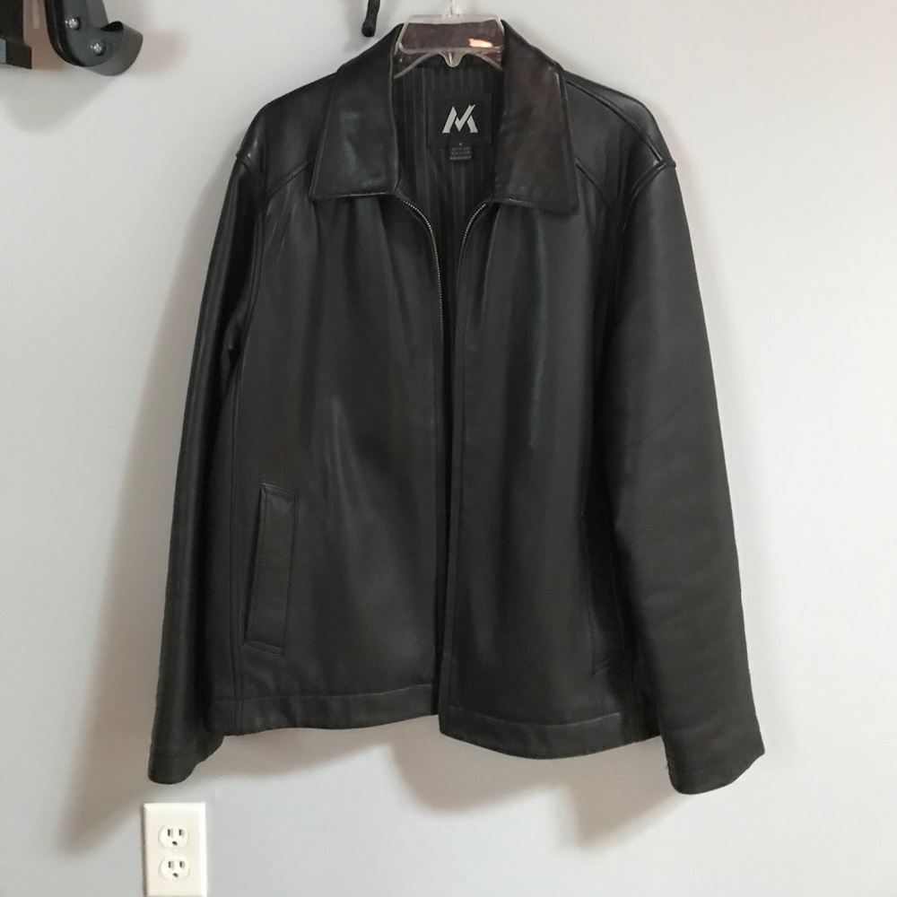 Men's Black Leather Jacket