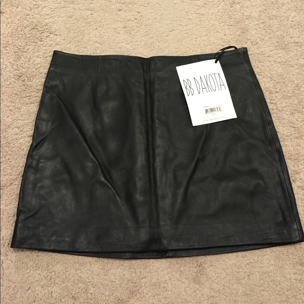 BB DAKOTA Leather Skirt