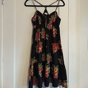 American Eagle floral sun dress